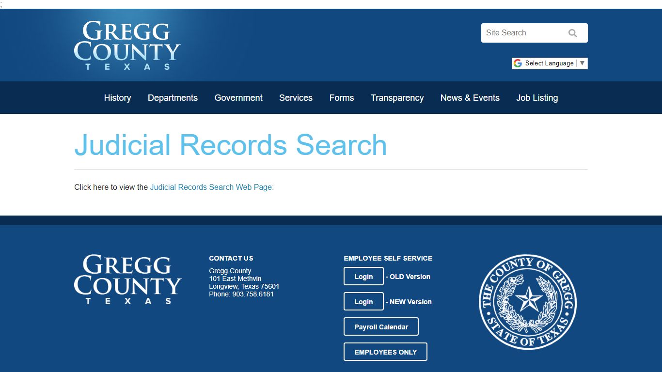 Judicial Records Search | Gregg County